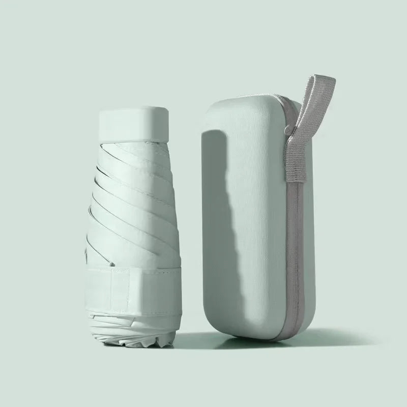 Mini Umbrella Capsule Umbrella Sunny and Rainy Dualuse Rainproof Sun Protection Outdoor Traveling Portable Parasol Umbrella