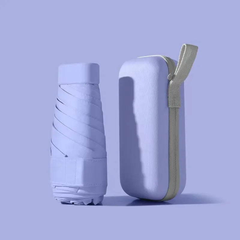 Mini Umbrella Capsule Umbrella Sunny and Rainy Dualuse Rainproof Sun Protection Outdoor Traveling Portable Parasol Umbrella